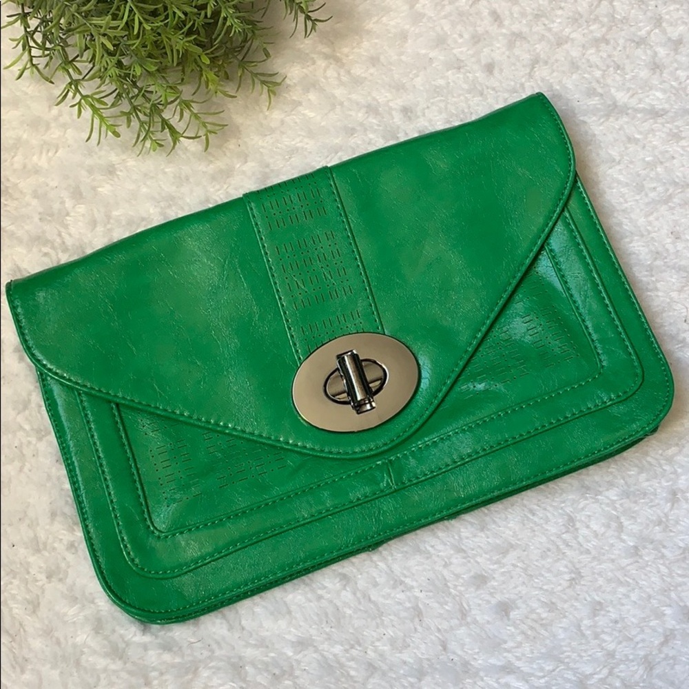 Envelope Clutch Crossbody Purse Bag Green